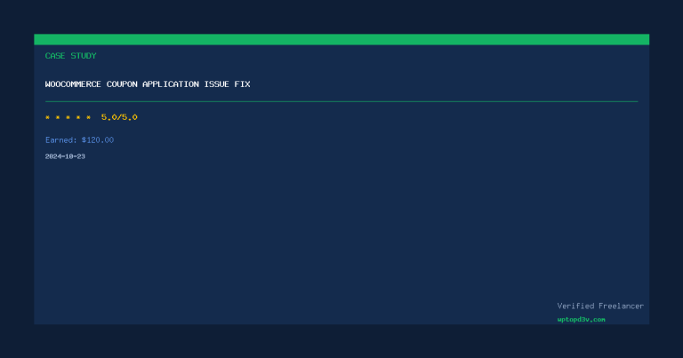 WooCommerce Coupon Application Issue Fix