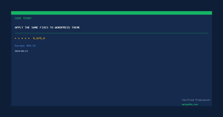 Apply the same fixes to WordPress Theme