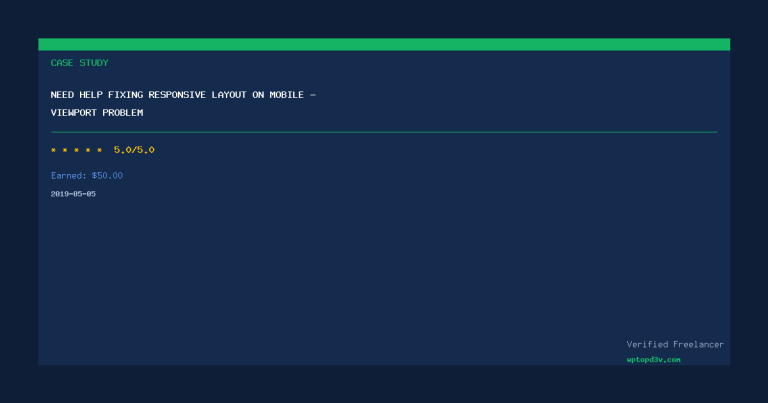 Need Help Fixing Responsive Layout on Mobile – Viewport Problem