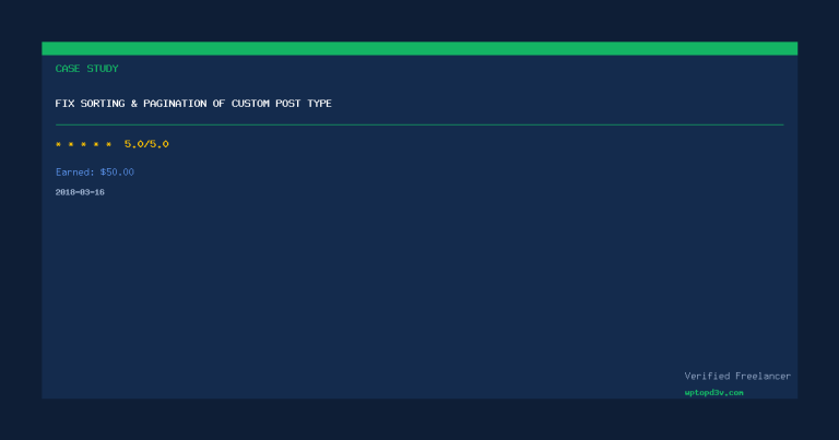 Fix Sorting & Pagination of custom post type