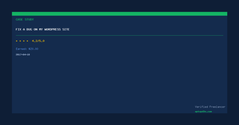 Fix a bug on my wordpress site