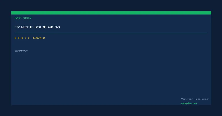 Fix website hosting and DNS